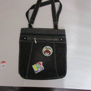 MTV Music Daria Black Denim Bag